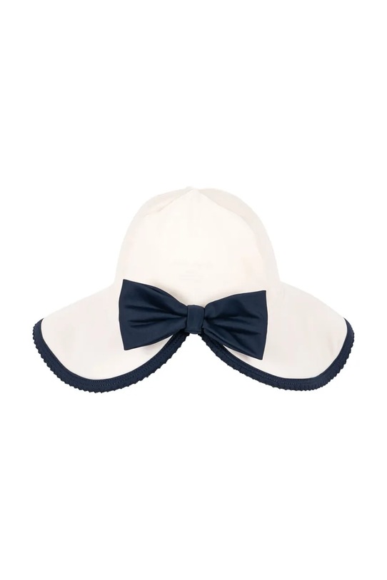 Dziewczynka Konges Sløjd kapelusz dziecięcy VILJA SWIM HAT GRS KS105121.PPY2 biały