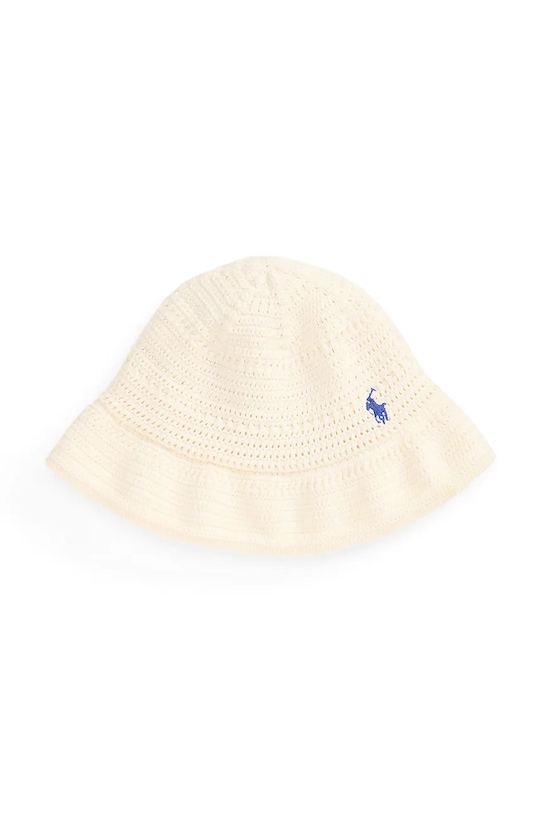 Παιδικό βαμβακερό καπέλο Polo Ralph Lauren βαμβάκι μπεζ 313A11249003