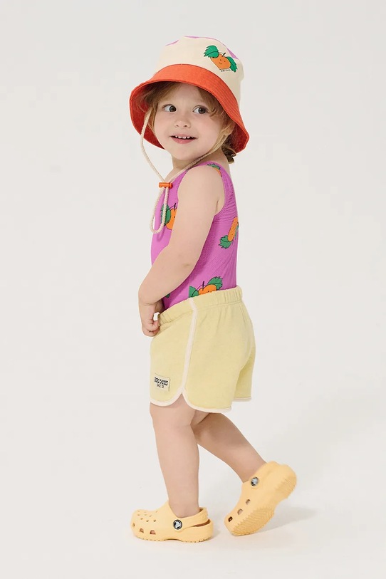 Dziewczynka Bobo Choses kapelusz bawełniany dziecięcy Tangerine 126AH008 pomarańczowy