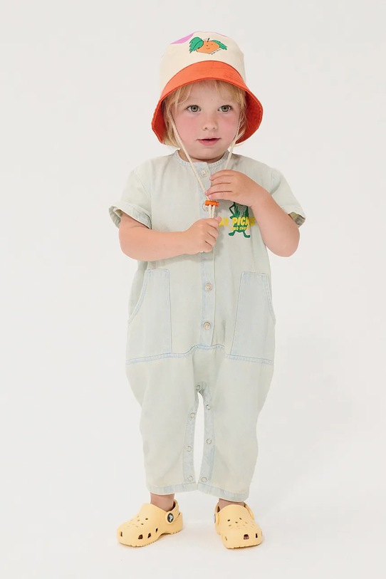 Bobo Choses kapelusz bawełniany dziecięcy Tangerine pomarańczowy 126AH008