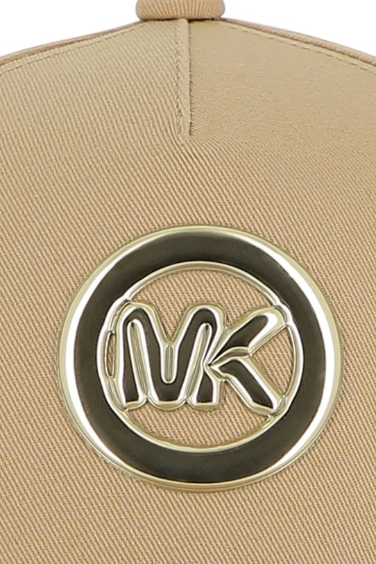 Βαμβακερό καπέλο του μπέιζμπολ Michael Kors καφέ R30626.50.56