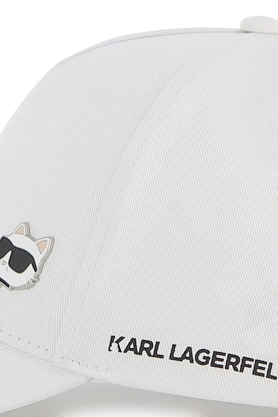 Pamučna kapa sa šiltom za bebe Karl Lagerfeld bijela Z31196.58
