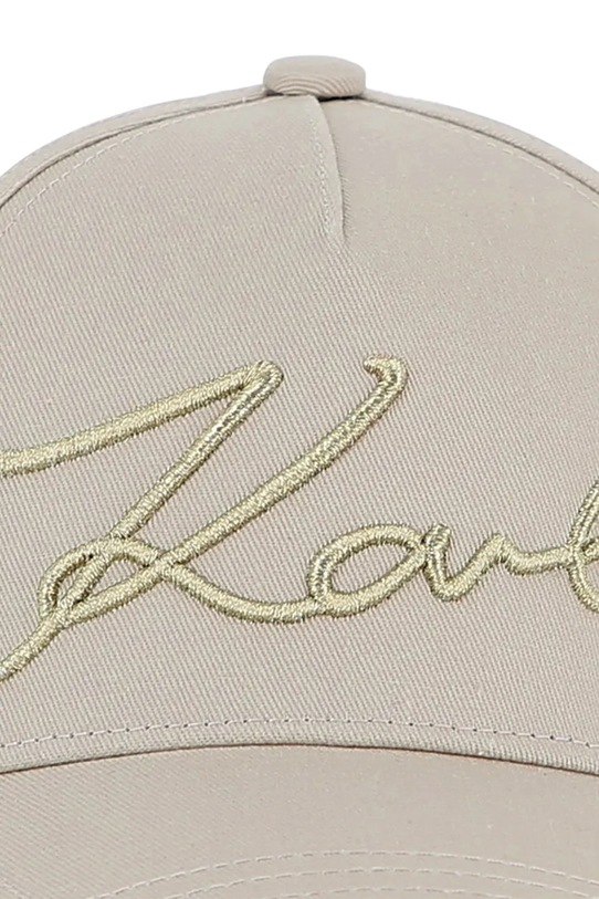 Pamučna kapa sa šiltom za bebe Karl Lagerfeld bež Z31197.50.56
