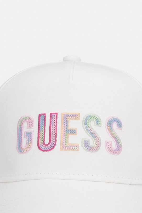 Guess czapka z daszkiem dziecięca bawełniana J6GZ07.WO08O.PPY2.M beżowy SS26