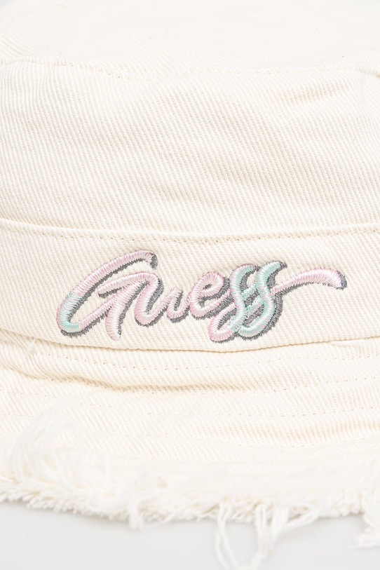 Dziewczynka Guess kapelusz dziecięcy bawełniany J6GZ21.WO740.PPY2.M beżowy