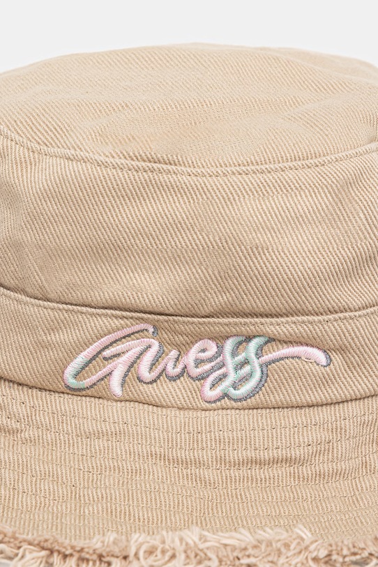Dziewczynka Guess kapelusz dziecięcy bawełniany J6GZ21.WO740.PPY2.M beżowy