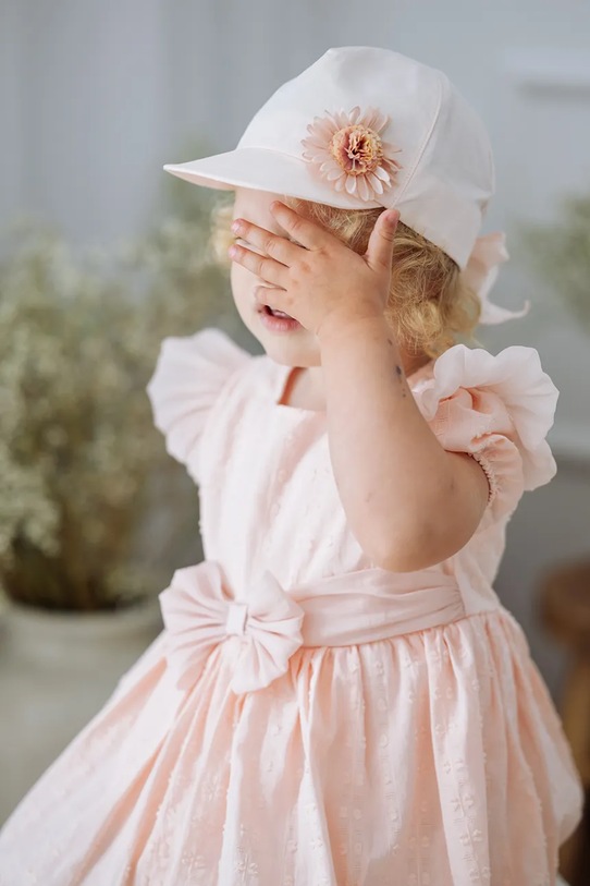 Dziewczynka Jamiks kapelusz dziecięcy bawełniany JEANNE JEANNE.Nakr.gl.JLI081.G różowy