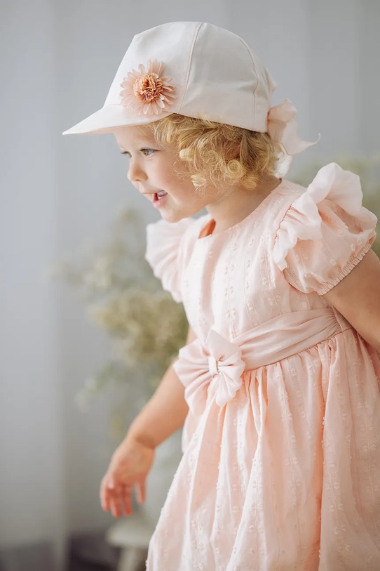 Jamiks kapelusz dziecięcy bawełniany JEANNE różowy JEANNE.Nakr.gl.JLI081.G