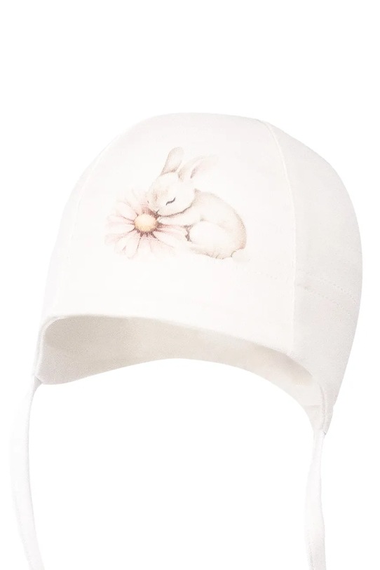 Jamiks czapka dziecięca bawełniana KELMA biały KELMA.Nakr.glo.JWI095.G