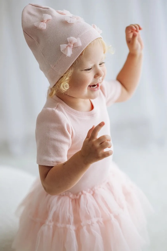 Dziewczynka Jamiks czapka MIBELU MIBELU.Nak.glo.JWI110.G różowy