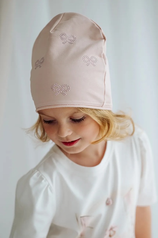 Dziewczynka Jamiks czapka dziecięca OLKIDO OLKIDO.Nakr.gl.JWI116.G różowy