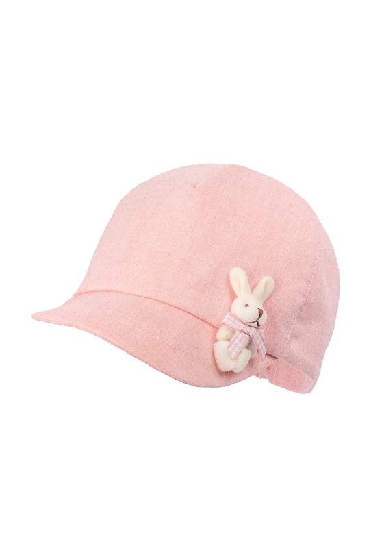 Jamiks czapka z daszkiem dziecięca bawełniana PELOA PELOA.Nakr.glo.JLI120.G różowy SS26