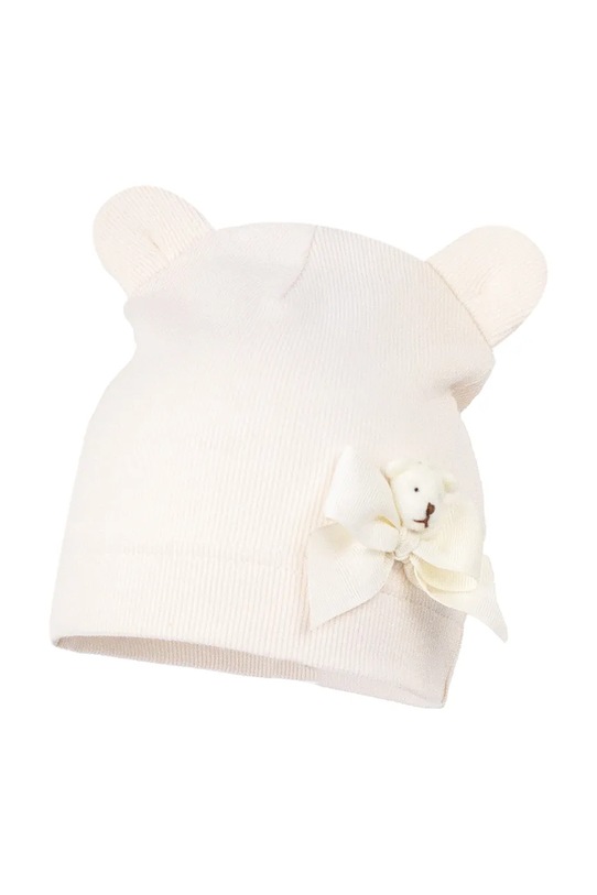 Jamiks czapka beanie dziecięca PELUNA PELUNA.Nak.glo.JWI112.G beżowy SS26