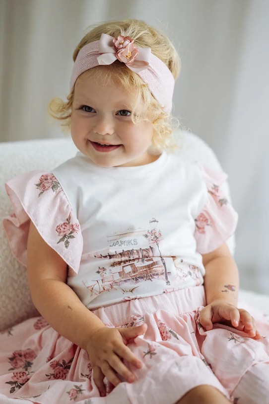 Jamiks opaska na głowę dziecięca POMPELINA różowy POMPELINA.Opas.JWI094.G