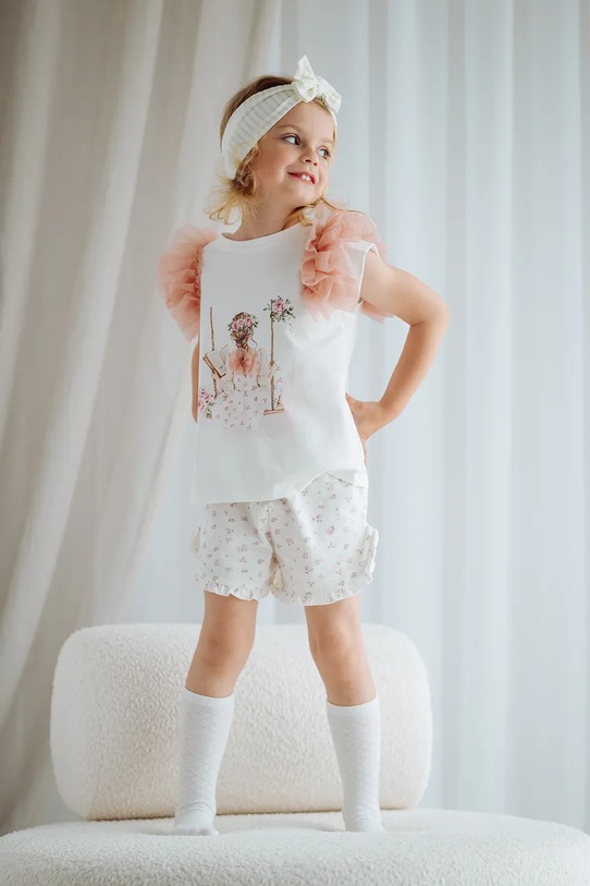 Jamiks opaska na głowę dziecięca bawełniana ROZILI beżowy ROZILI.Opaska.JWI106.G