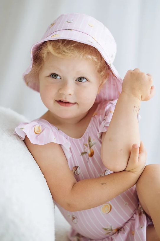 Jamiks kapelusz dziecięcy bawełniany SORINE różowy SORINE.Nak.glo.JLI139.G