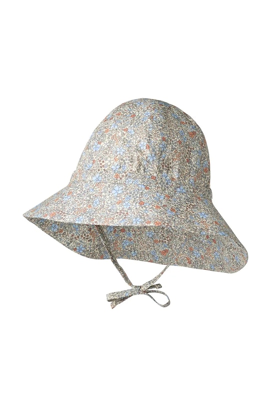 Wheat kapelusz bawełniany dziecięcy wzorzyste niebieski 5980.223.GOTS