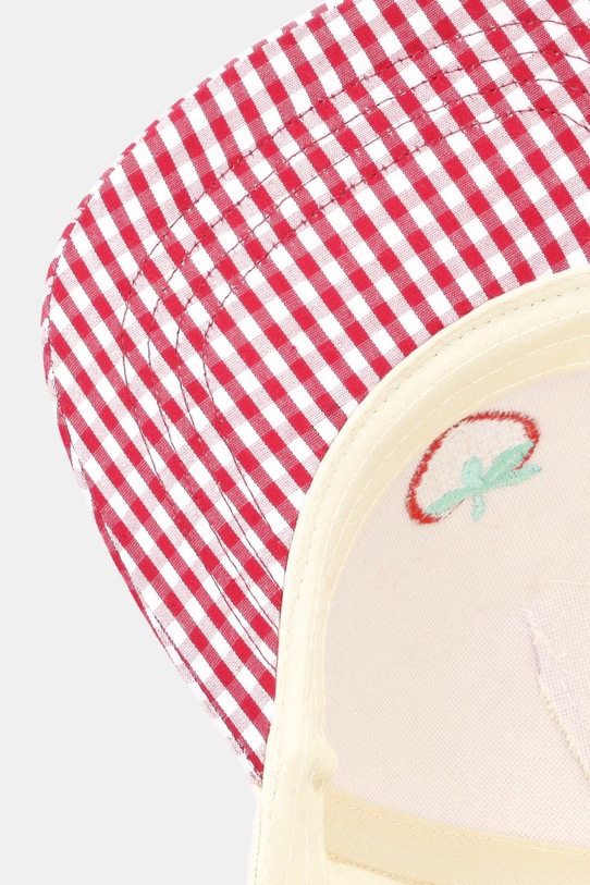 United Colors of Benetton czapka z daszkiem dziecięca bawełniana beżowy 60BPRA005.P.Stagionale