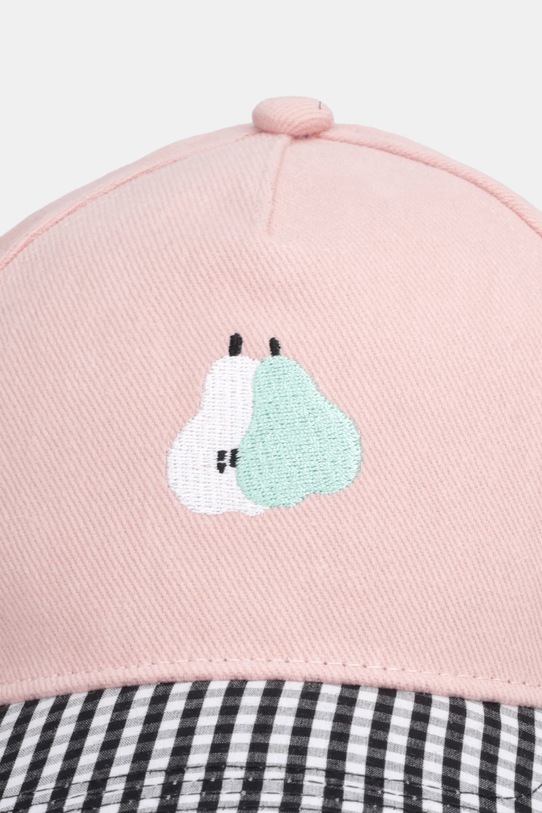 United Colors of Benetton czapka z daszkiem dziecięca bawełniana 60BPRA005.P.Stagionale różowy SS26