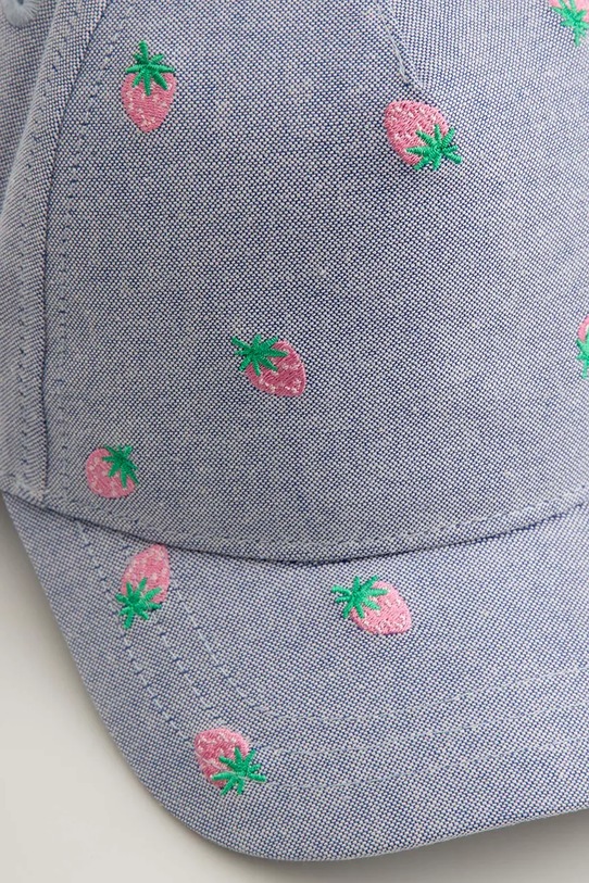 Dievča Coccodrillo čiapka so šiltom detská bavlnená WC6364204ALG modrá