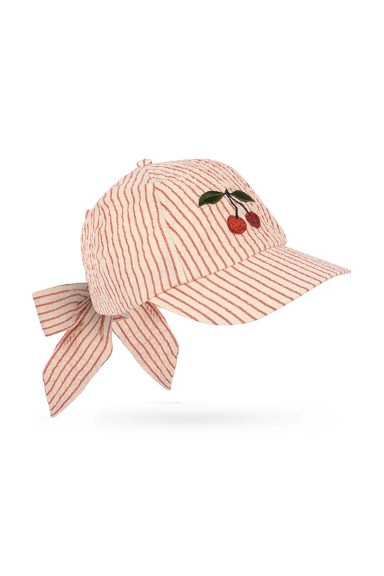 Konges Sløjd siltes sapka gyerek pamut ELLIE BOW CAP GOTS bézs KS105343.PPY2