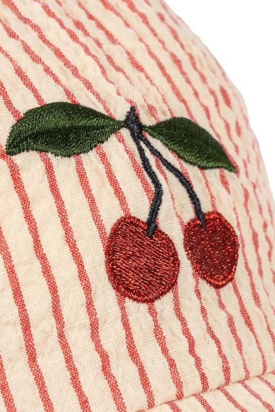 Konges Sløjd siltes sapka gyerek pamut ELLIE BOW CAP GOTS bézs KS105343.PPY2