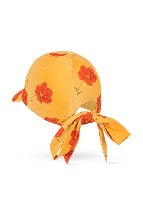 Момиче Konges Sløjd шапка с козирка за деца ABRIA BOW CAP GRS KS105241.PPY2 жълт