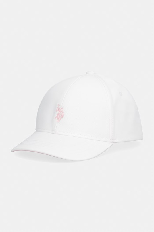 U.S. Polo Assn. kšiltovka dětská bavlněná bílá USG0321