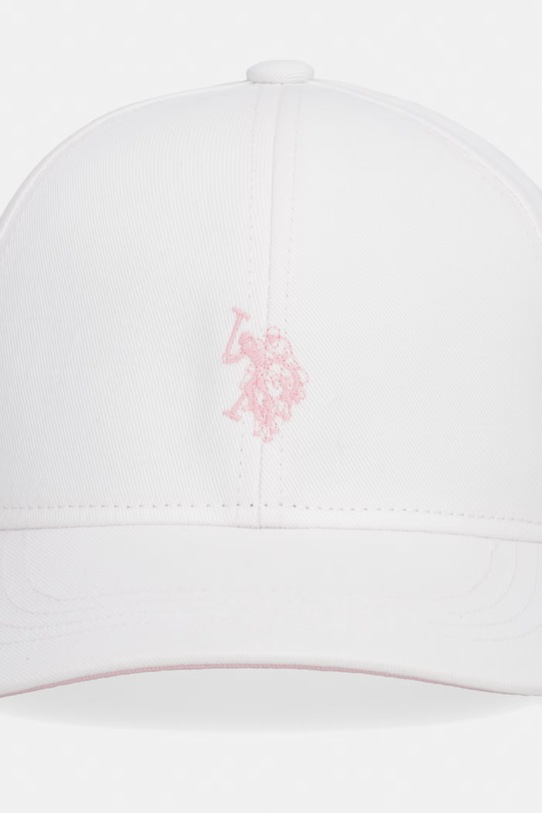 U.S. Polo Assn. kšiltovka dětská bavlněná USG0321 bílá SS26