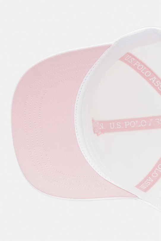 U.S. Polo Assn. kšiltovka dětská bavlněná bílá USG0321