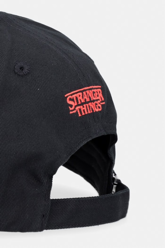 Chłopiec United Colors of Benetton czapka z daszkiem bawełniana 68MZCA02T.G.Seasonal czarny