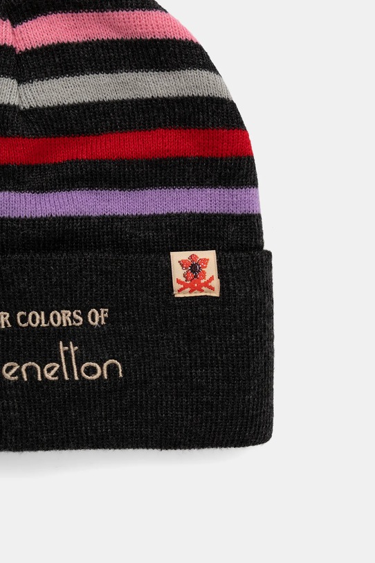 Chłopiec United Colors of Benetton czapka dziecięca 6JKXCA02S.G.Seasonal czarny