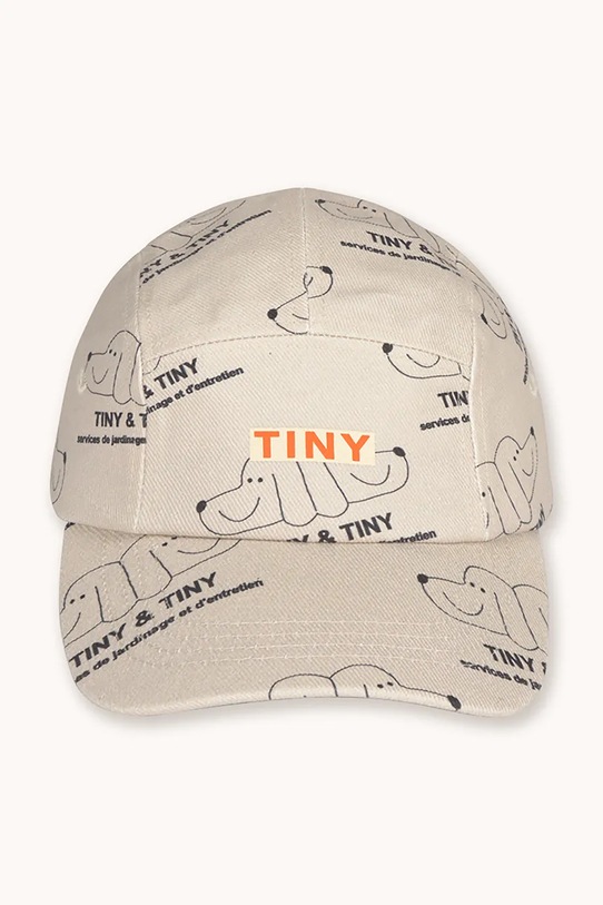 Tinycottons czapka z daszkiem dziecięca TINY & TINY CAP SS26.498 beżowy SS26