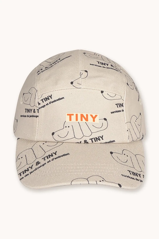 Tinycottons czapka z daszkiem dziecięca TINY & TINY CAP SS26.498 beżowy SS26