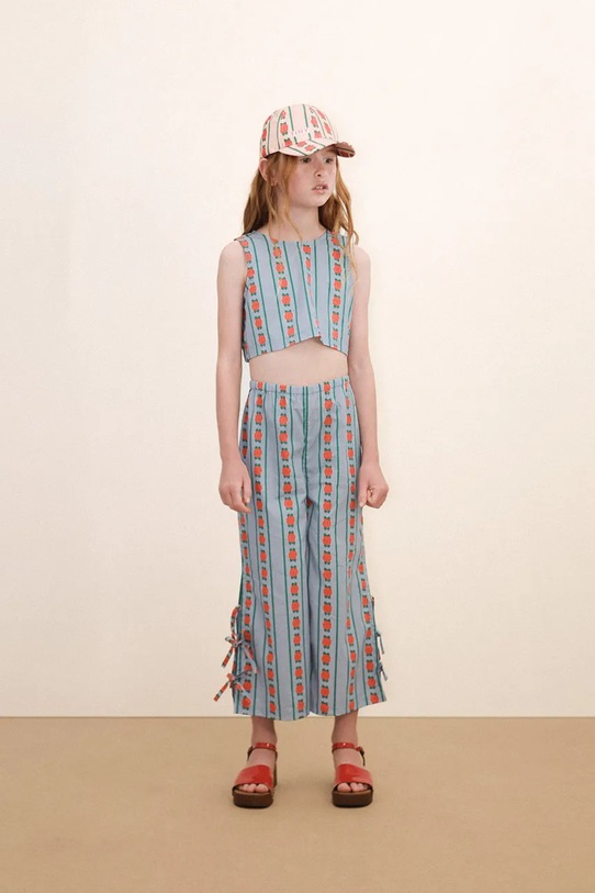 Dječja kapa sa šiltom Tinycottons ROSE PATTERN CAP roza SS26.513