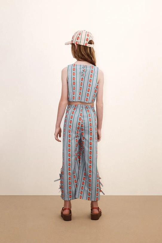 Dječja kapa sa šiltom Tinycottons ROSE PATTERN CAP SS26.513 roza