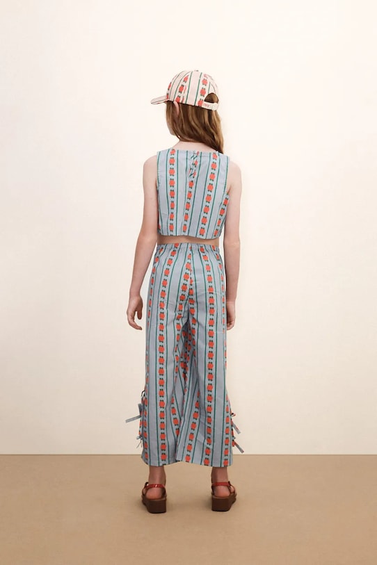 Dječja kapa sa šiltom Tinycottons ROSE PATTERN CAP SS26.513 roza