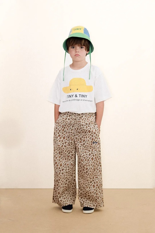 Дитячий капелюх Tinycottons COLOR BLOCK BUCKET HAT бірюзовий SS26.516