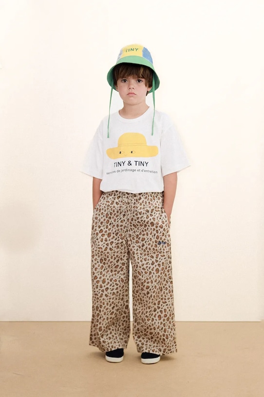 Дитячий капелюх Tinycottons COLOR BLOCK BUCKET HAT бірюзовий SS26.516