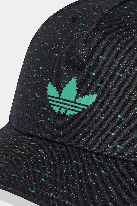 Otroška bombažna bejzbolska kapa adidas Originals MINECRAFT črna KE4811