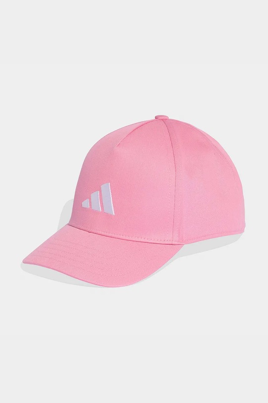 adidas Performance czapka z daszkiem bawełniana dziecięca aplikacja różowy KE0385