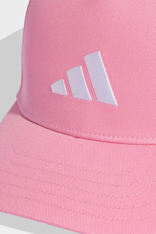 adidas Performance czapka z daszkiem bawełniana dziecięca różowy KE0385