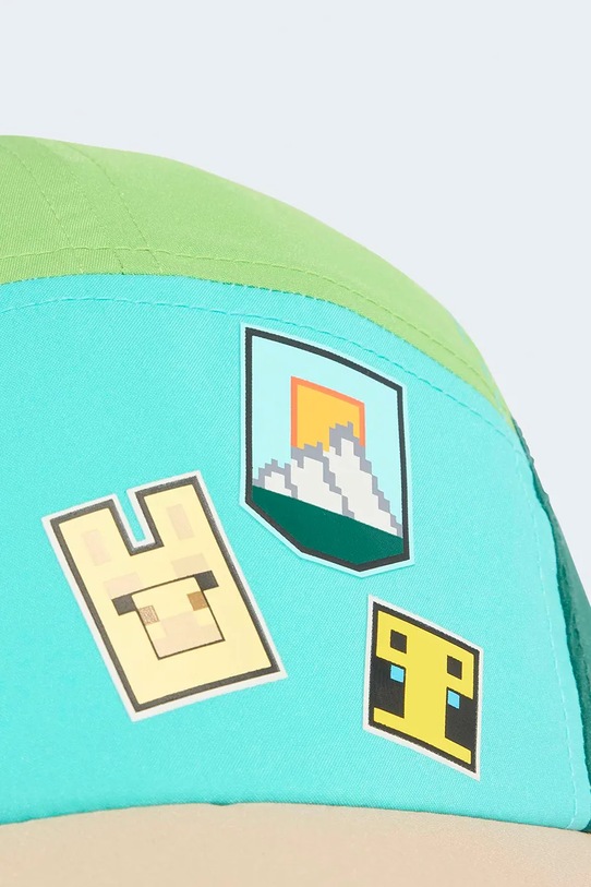 adidas Performance czapka z daszkiem dziecięca MINECRAFT KC9492 zielony