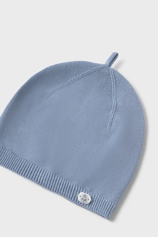 Mayoral Newborn czapka bawełniana dziecięca 9064.1F.Newborn.PPY2 niebieski SS26