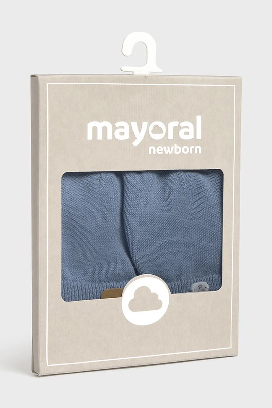 Chłopiec Mayoral Newborn czapka bawełniana dziecięca 9064.1F.Newborn.PPY2 niebieski