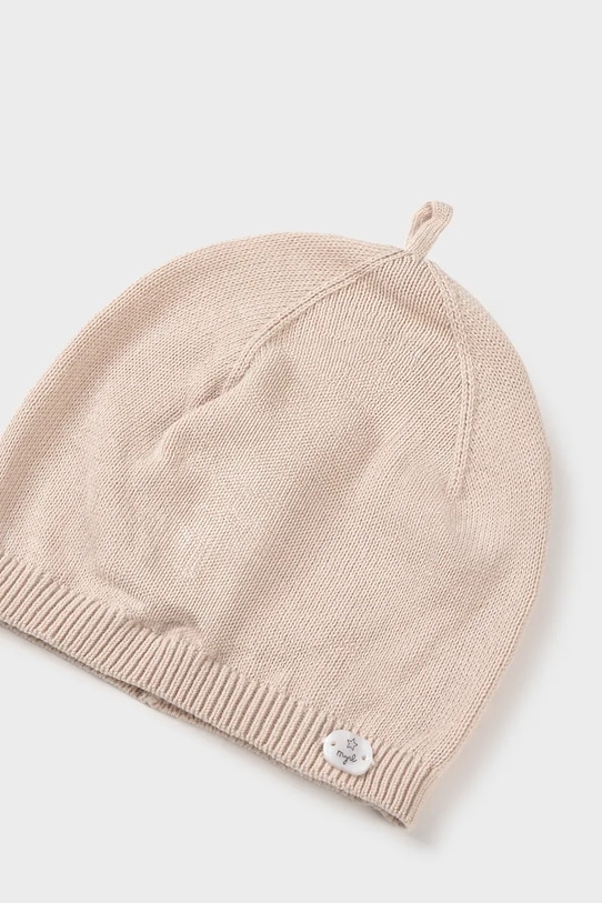 Παιδικός βαμβακερός σκούφος Mayoral Newborn 9064.1F.Newborn.PPY2 μπεζ SS26