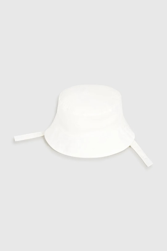 Bavlnená obojstranná detská čiapka Mayoral Newborn bavlna biela 9068.1N.Newborn.PPY2