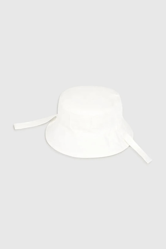 Bavlnená obojstranná detská čiapka Mayoral Newborn 9068.1N.Newborn.PPY2 biela SS26
