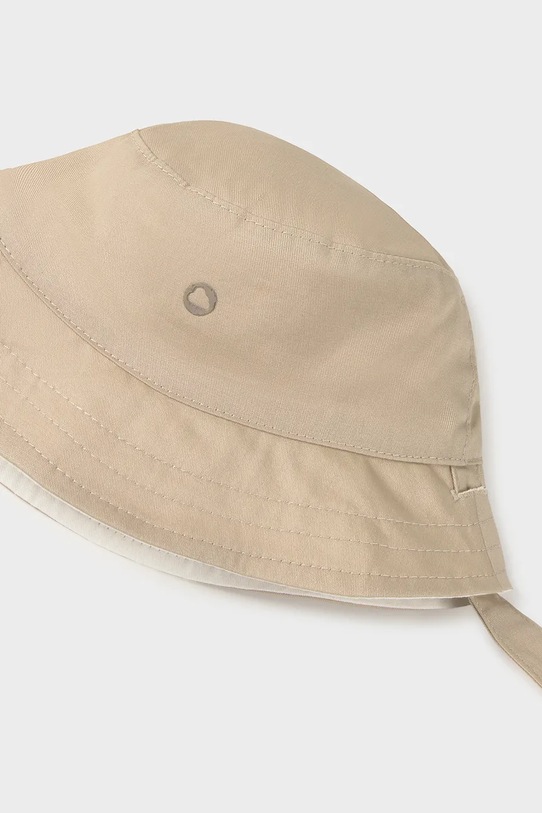 Băieți Mayoral Newborn pălărie reversibilă din bumbac pentru copii 9068.1N.Newborn.PPY2 bej