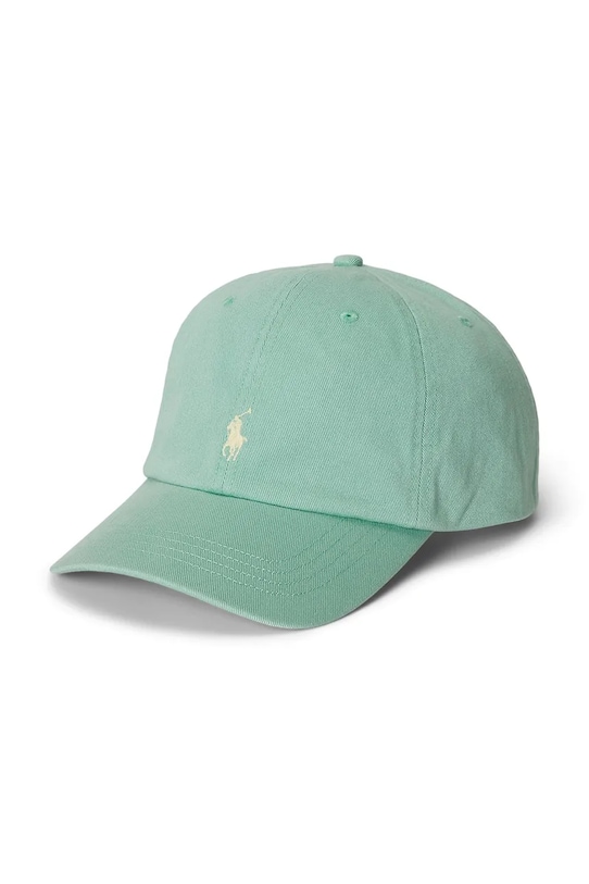 Polo Ralph Lauren czapka z daszkiem bawełniana dziecięca aplikacja turkusowy 322785653509